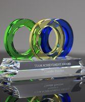 Picture of Achievement Rings Crystal Award