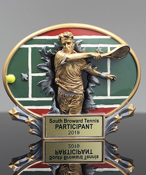 Picture of 3D Xplosion Tennis Resin Trophy - Male
