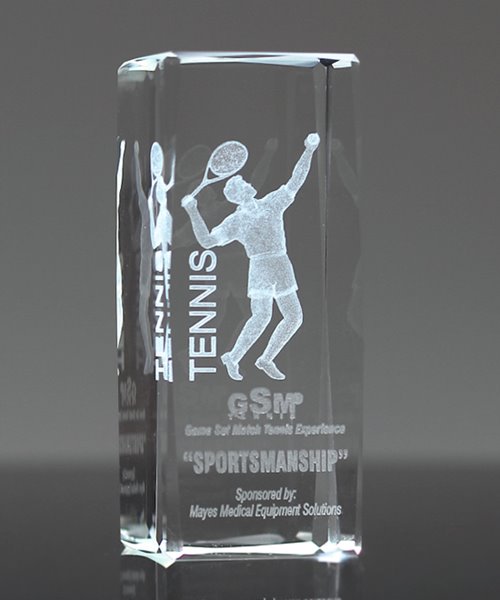 Picture of Tennis 3-D Sports Crystal