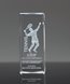 Picture of Collegiate Series Tennis 3D Crystal Trophy