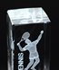 Picture of Collegiate Series Tennis 3D Crystal Trophy