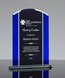 Picture of Appreciation Black & Blue Glass Award