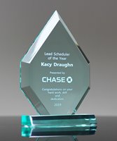Picture of Jade Acrylic Arrowhead Award