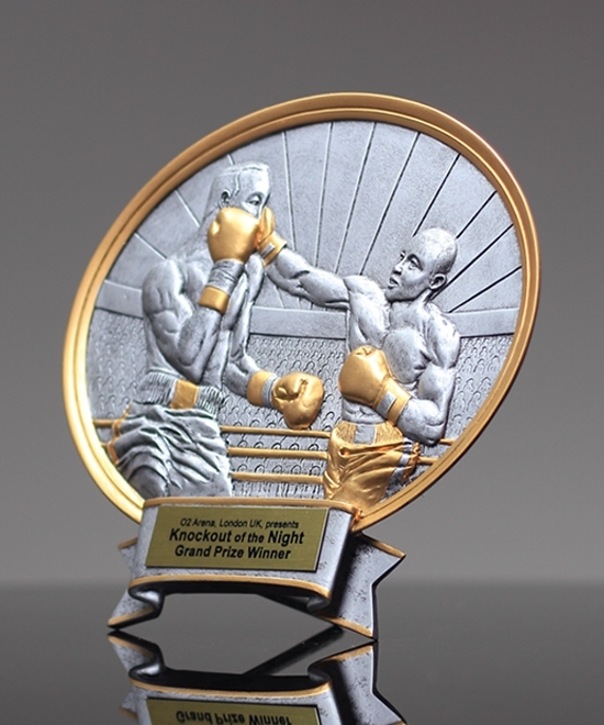 Boxing Legend Oval, Boxer Resin | Edco Awards