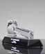 Picture of Faceted Crystal Gavel on Black Base Award