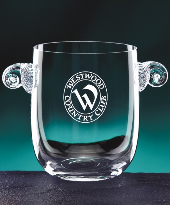 Engraved Crystal Ice Bucket