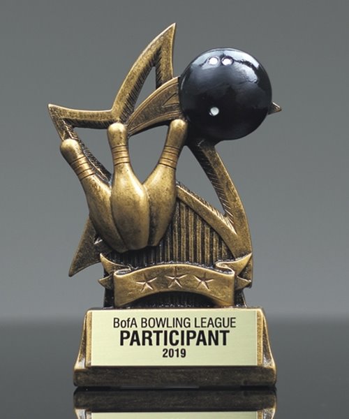 Picture of Achievement Star Bowling Resin Trophy