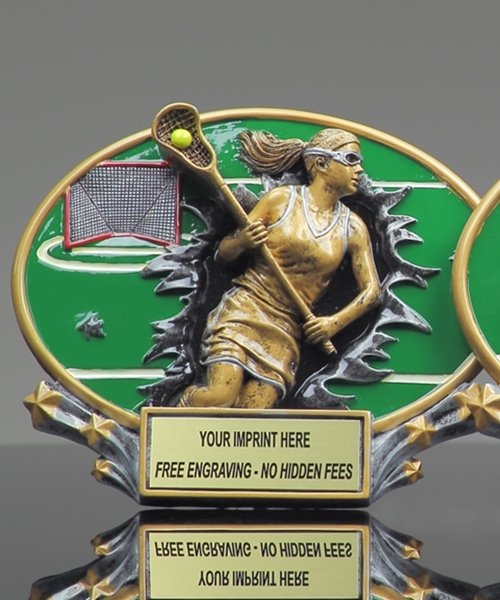 Picture of 3D Xplosion Lacrosse Resin Trophy - Female