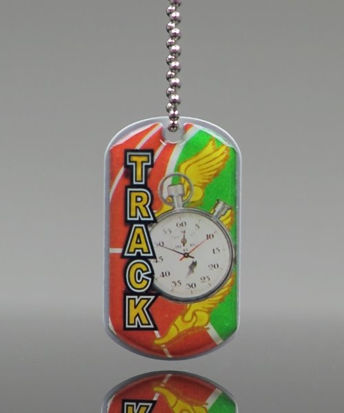 Picture of Track Theme Dog Tag