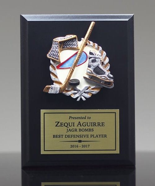 Picture of Color Theme Hockey Plaque