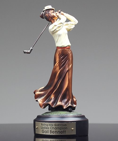 Picture of Premium  Old Fashioned Female Golfer