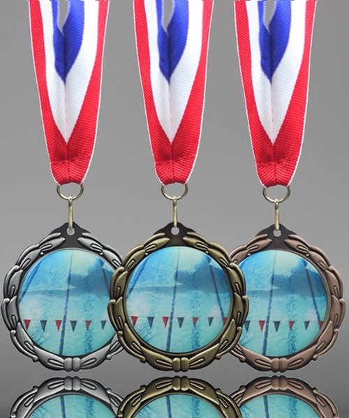Picture of Epoxy-Domed Swimming Medals