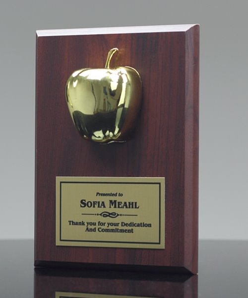 Picture of Gold Apple Plaque