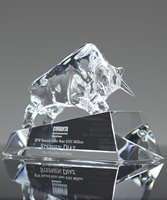 Picture of Clear Crystal Optimistic Bull Award