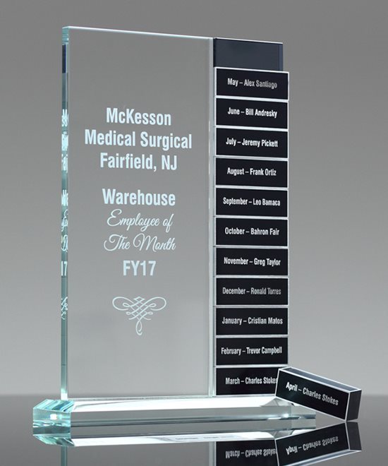 Distinction Perpetual Glass Award