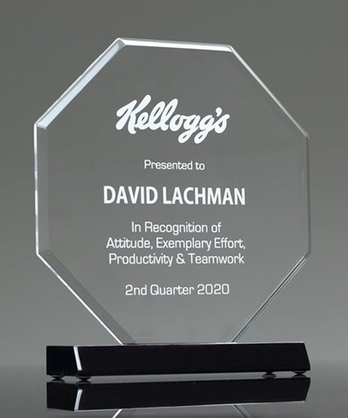 Picture of Beveled Acrylic Octagon Award