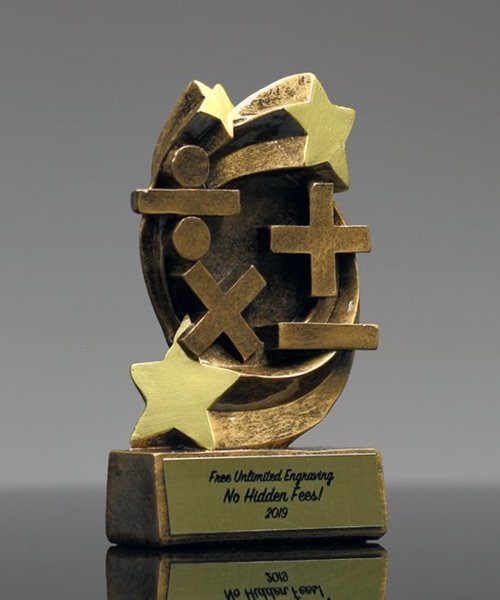 Star Swirl Math Trophy | Edco Awards