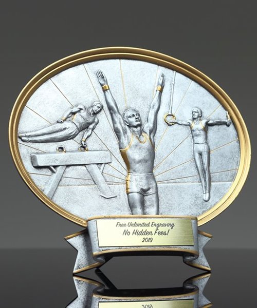 Picture of Silverstone Oval Male Gymnastics Trophy