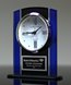 Picture of Black & Blue Glass Clock Award