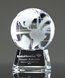 Picture of Crystal World Globe Pyramid Award