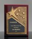 Picture of Rosewood Plaque with Gold Star