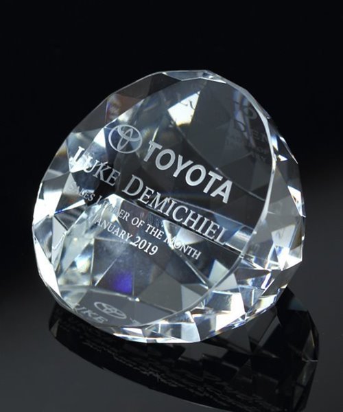 Picture of Illuminate Crystal Slant Paperweight