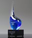 Picture of Blue Wave Art Glass Award