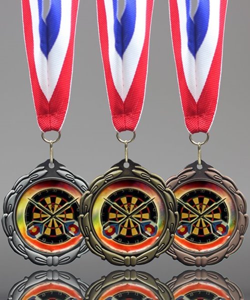Picture of Epoxy-Domed Darts Medals