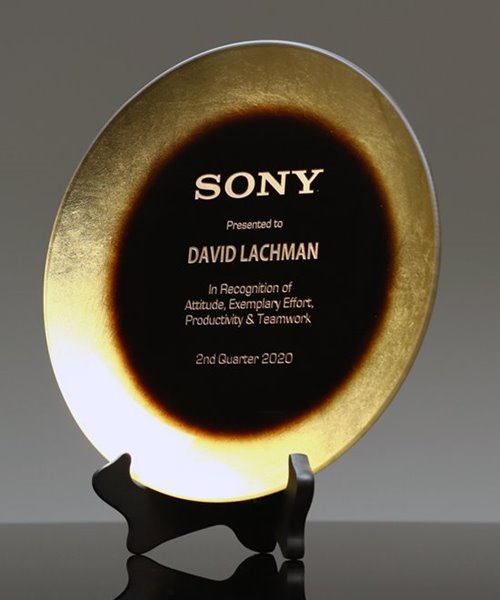 Picture of Art Glass Award Plate