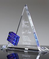 Picture of Blue Goal-Setter Triangle Crystal