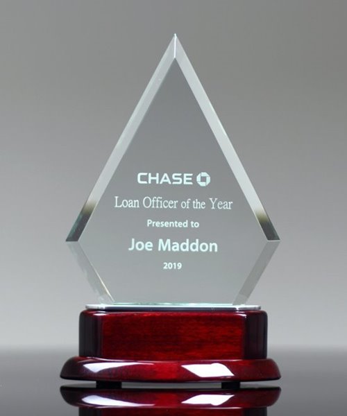 Picture of Glass Pinnacle Award - Medium Size