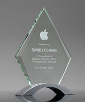 Picture of Camber Diamond Glass Award - Medium Size