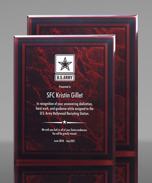 Picture of Crimson Acrylic Plaque