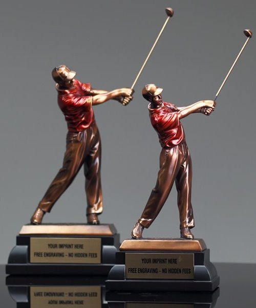 Picture of Bronze Resin Golfer