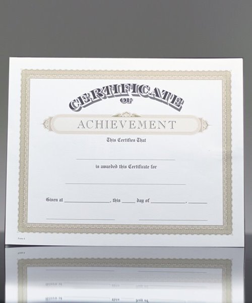 Picture of Certificate of Achievement
