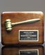 Picture of Walnut Plaque with Gold Gavel