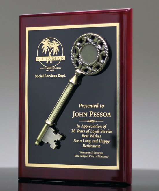 Key to the City Award Plaque | Edco Awards