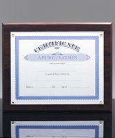 Picture of Walnut-Finish Certificate Plaque