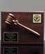 Picture of Walnut-Finish Gavel Plaque Award