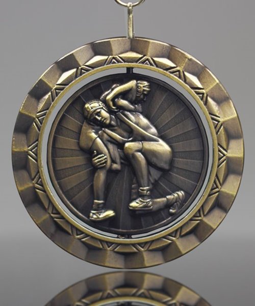 Picture of Wrestling Spinner Medal