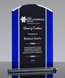 Picture of Appreciation Black & Blue Glass Award