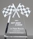 Picture of Checkered Flags Crystal Trophy
