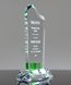 Picture of Green Gem Crystal Wave Award