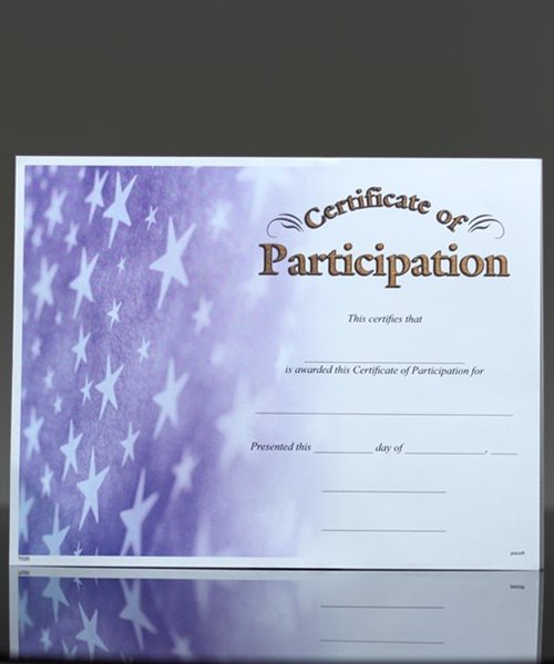 Picture of Photo-Image Certificate of Participation