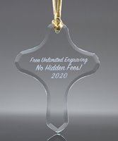 Picture of Glass Cross Tree Ornament