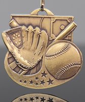 Picture of Baseball Star-Blast Medal