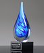 Picture of Royal Art Glass Flame Award - Black Base