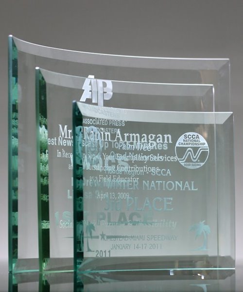 Picture of Premium Curved Glass Award