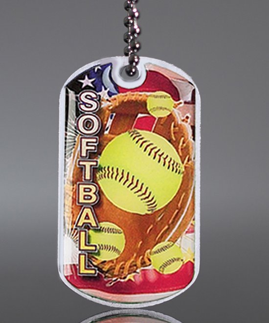 Softball Dog Tag