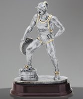 Picture of Weightlifter Bar in Hand Female Trophy